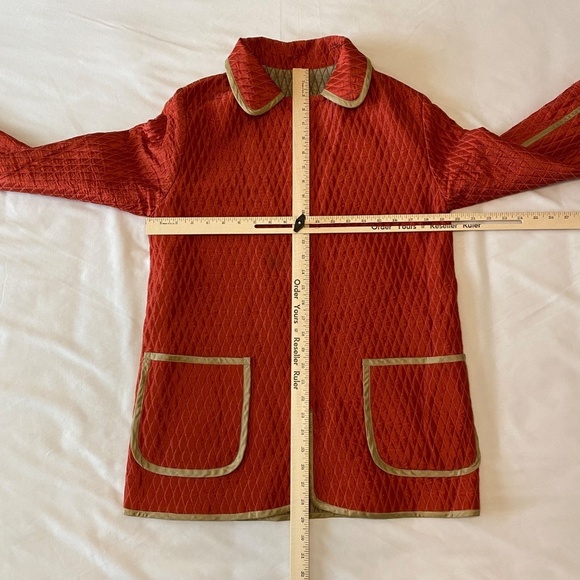 Tan/Orange‎ Quilted Reversible Jacket-No Brand-Heavy-NoTags-Small-Medium - Picture 5 of 10